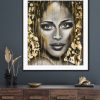 Charcoal and gold foil
